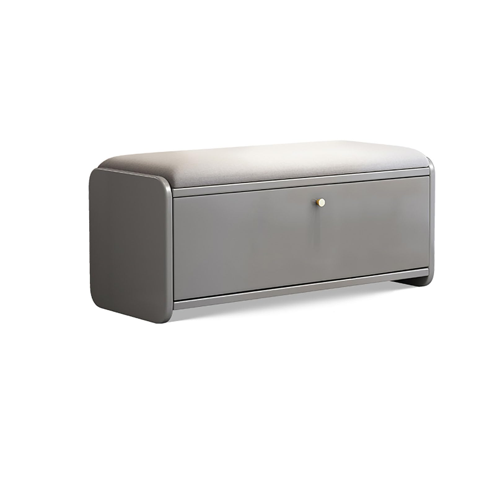 WJFTODAY Shoe Storage Bench with Padded Seat Cushion & Flip Drawers Stylish Entryway for Hallway Bedroom & Closet Space Saving Furniture Solution
