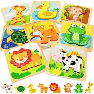 TOY Life Wooden Puzzles for Toddler...