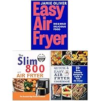 Easy Air Fryer Big & Bold Delicious Food, The Slim 800 Hot Air Fryer The Essential High Protein Cookbook & Quick & Easy Air Fryer Cookbook Collection 3 Books Set