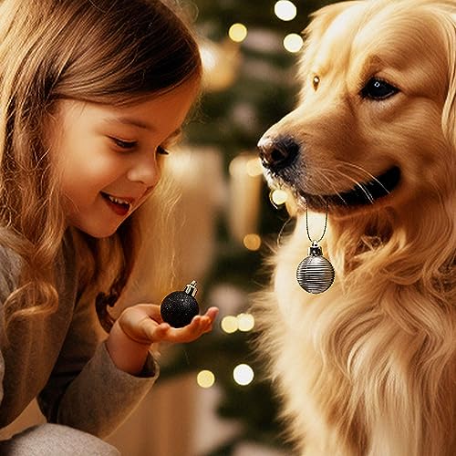 DecorbyHannah 49ct 30mm Small Christmas Ball Ornaments,Mini Shatterproof Plastic Christmas Ornaments for Xmas Tree Decorations - Image 8