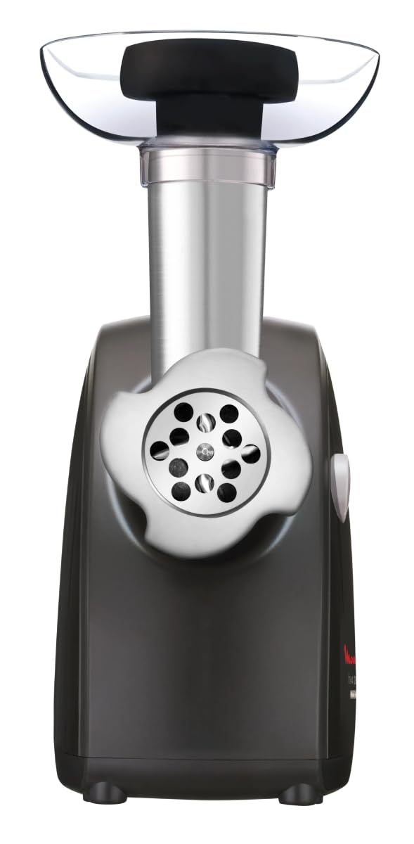 Moulinex HV4 Successor Picadora de carne, 2000 W, Picado perfecto hasta 2,3 kg/min, Versatilidad, Corte de verduras, salchichas y kebbés, Mango, Rendimiento duradero, fabricado en Francia ME472832