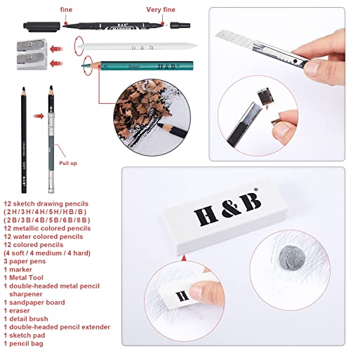 Bomybaw Drawing And Sketching Colored Pencils Set 72Pcs, Art Supplies Professional Art Pencils Kit, Drawing Gifts For Teens Beginners Artists And Adults #TOP4