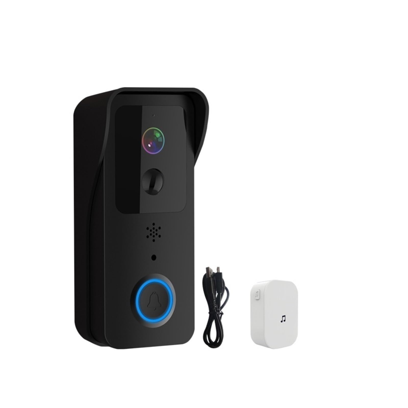 Sonnette vidéo sans fil Wifi interphone visuel numérique caméra de sécurité à domicile étanche 1080P