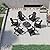 Patio Kingdom Folding Adirondack Chairs with Cup Holders, Set of 6 HDPE Plastic Outdoor Chairs, Weather Resistant, Real Wood Look, Heavy-Duty Patio Furniture for Deck, Fire Pit, Backyard, Black