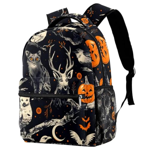 Sac à dos d'école multicolore confortable avec poche gourde pour soulager le dos