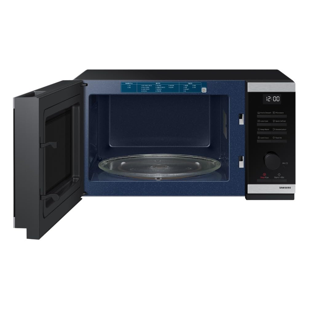 Samsung Forno a Microonde Cottura Essenziale MS23DG4504ATE, Home Dessert, Quick Defrost, Capacità: 23L, Colore: Nero, LxAxP: 48,9 x 27,5 x 37,7
