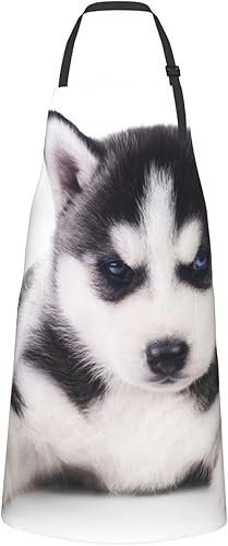 Miniatura 5 de EVANEM Delantal impermeable impreso con correa ajustable para el cuello delantal de cocina babero de chef para mujeres hombres delantales de cocina