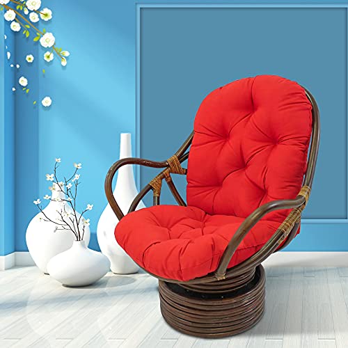 Coussins de chaise et de tabouret de jardin rouge imperméable