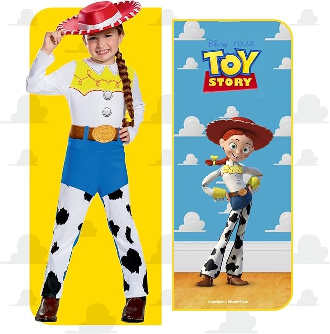 Disfraz De Jessie Para Niña – Conjunto Cowgirl De 3 Piezas Sin Sombrero Para Halloween Y Fiestas Temáticas