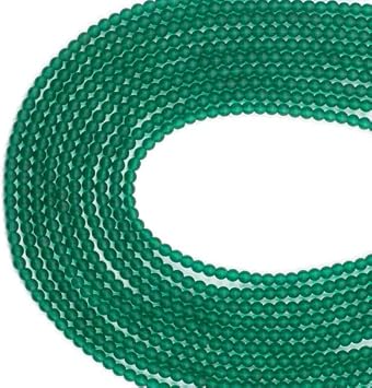 Cherry Blossom Beads Matte Glass/Sea Glass Style Peacock Green 4mm Round Beads - 100 Beads/ 1-16 Inch Strand