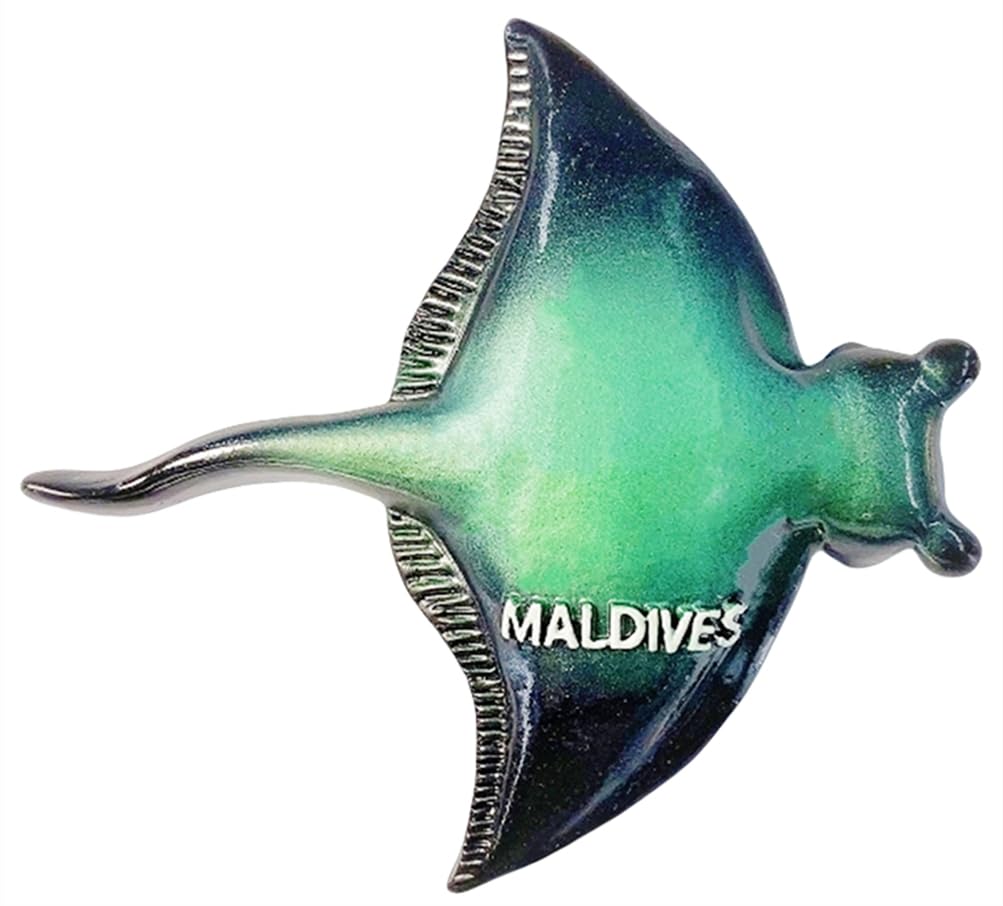 Manta Ray Maldives Refrigerator Magnet Tourism Souvenir Fridge Decoration Creative 3D Craft