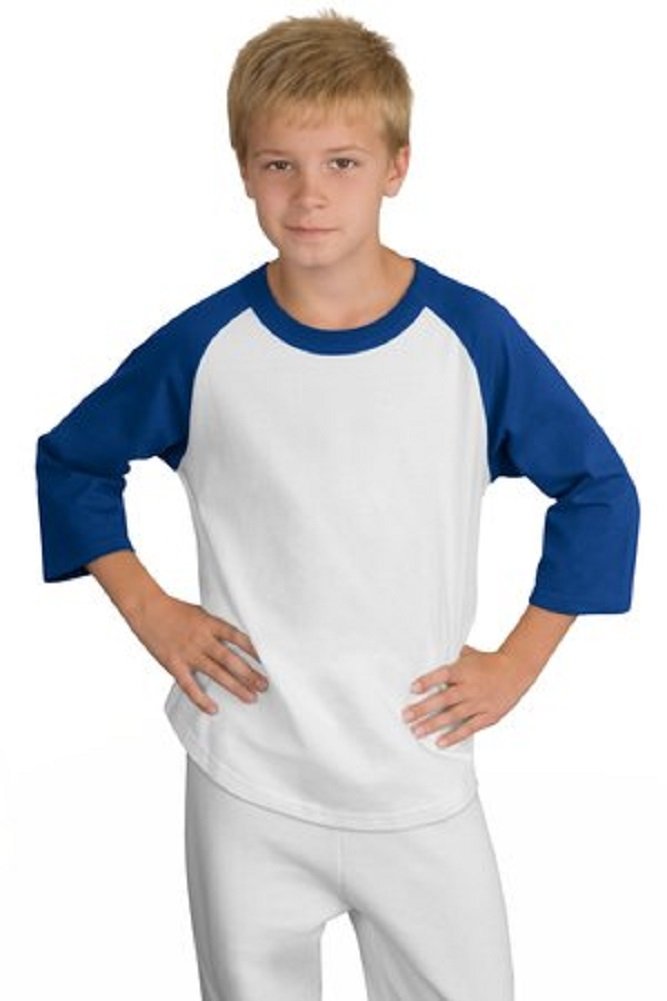 SPORT-TEK Youth Colorblock Raglan Jersey F20