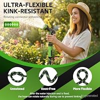 NON-EXPANDABLE Garden Hose 25 FT Water Hose with 10-Function Spray Nozzle — image 5