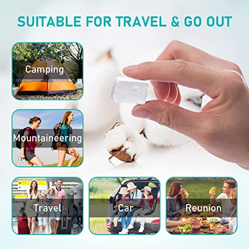 Toalha de viagem comprimida, toalha de acampamento DOPI, grande e grossa, toalhas de compressão, len