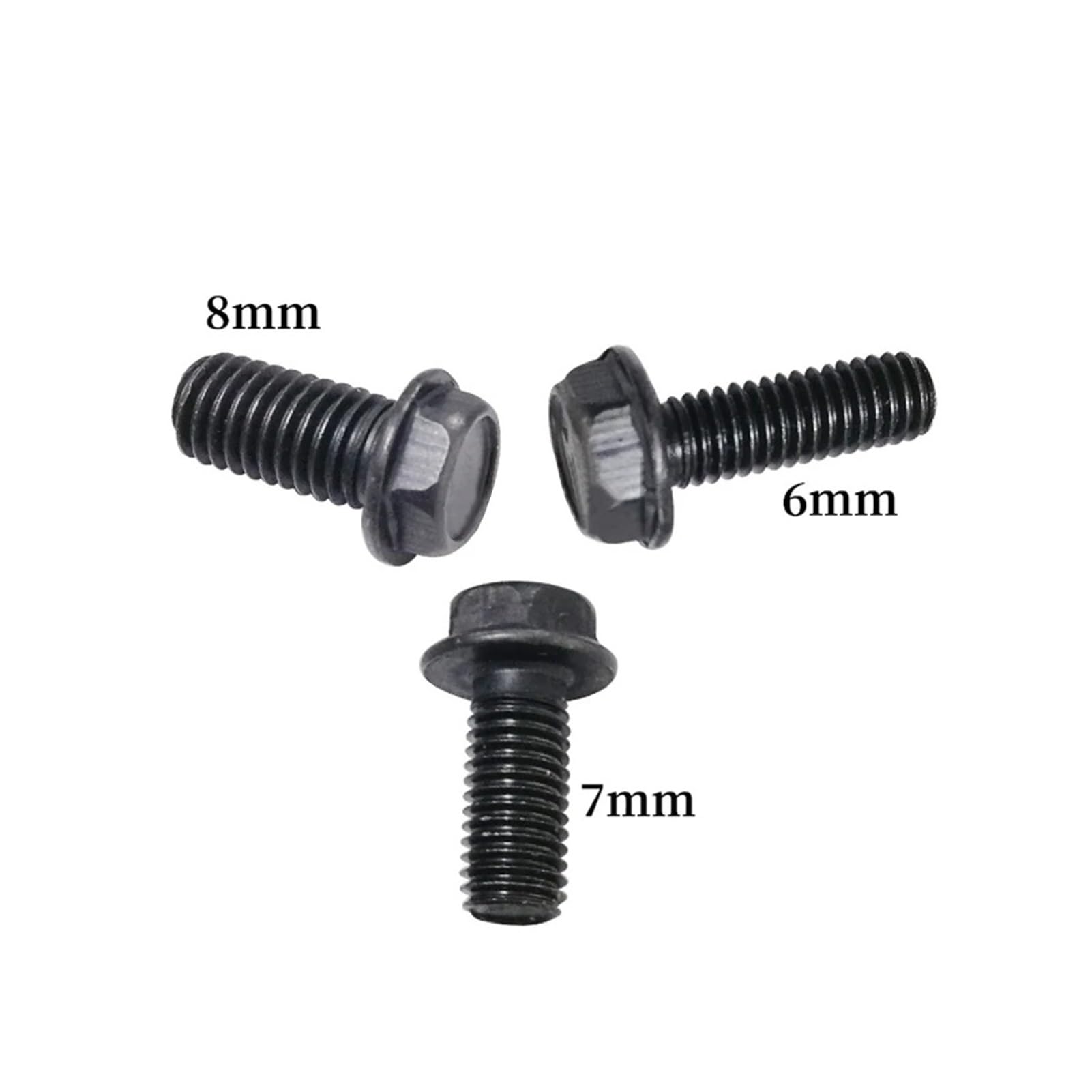Vis à Lame De Scie M6 M7 M8 Filetage à Gauche – Lot De 10, Acier Carbone Galvanisé, Pour Machines De Coupe - 6
