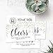 Hadley Designs 50 Gold Formal Elegant Coupons For a Free Drink at Weddings, Work Events or Party Bar, One Free Beer Wine Alcohol Soft Drink or Food Vouchers, Cheers Large Drinking Paper Raffle Cards