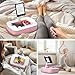 ERGONOV Tablet Pillow Stand for Lap Use with Snack Bowl and 360° Rotating Arm, Adjustable iPad Holder for Bed, Couch, and Recliner, Compatible with 4.7