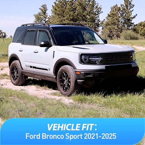 Image of Nilight in Channel Rain Guards for Ford Bronco Sport 2021-2025, 4PCS
