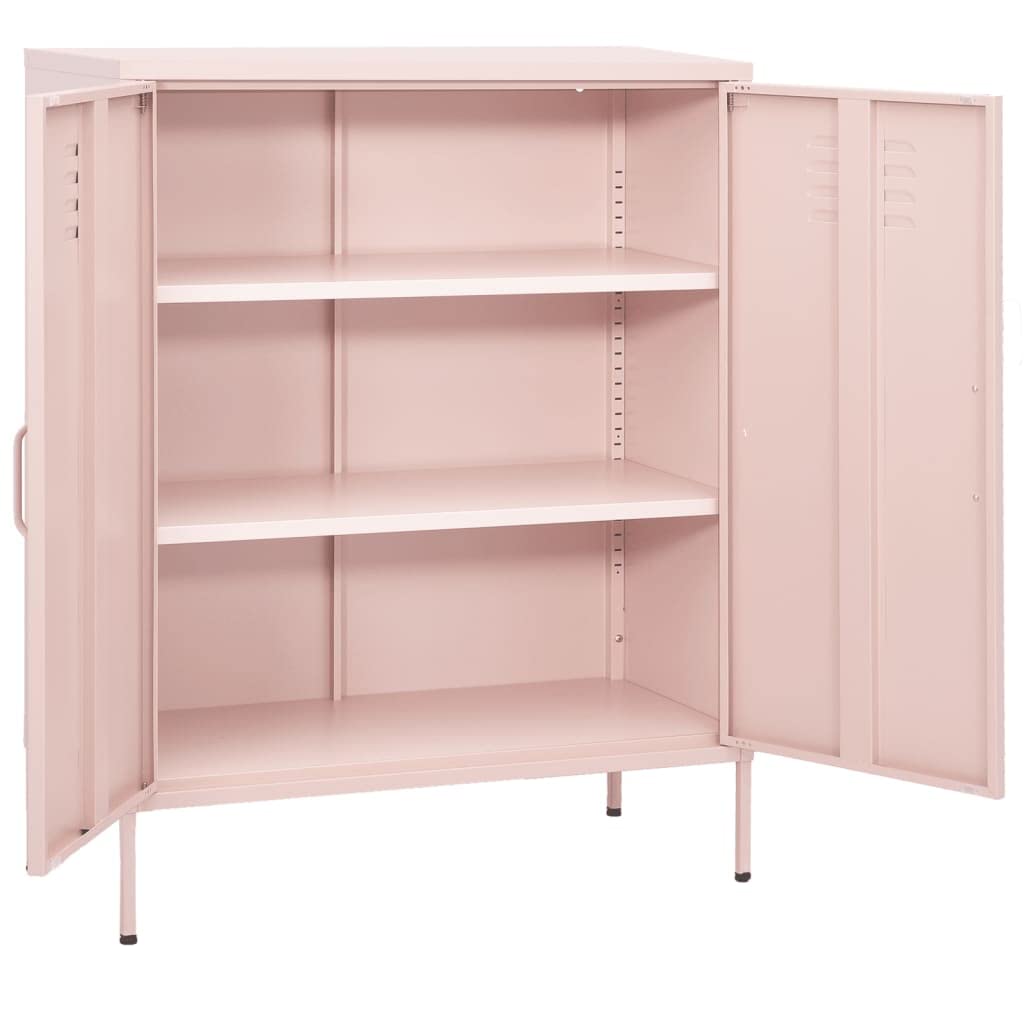 Armadietti Metallici Armadietti per spogliatoio Armadietto Rosa 80x35x101,5 cm in Acciaio Per impiegati casa ufficio scuola palestra