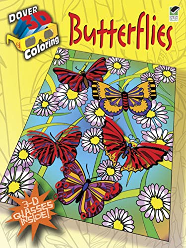 3-D Coloring Book--Butterflies (Dover 3-D Coloring Book)