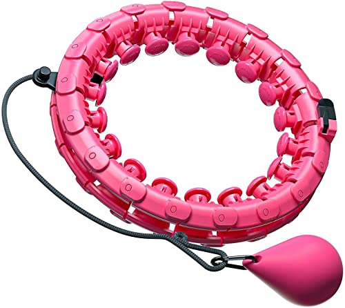 Hula hoop amincissant pour adultes avec compteur intelligent et 24 noeuds