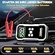 YUSMAN Starthilfe Powerbank mit Kompressor | 6000A Auto Starthilfe für alle Benzinmotoren & 7L Diesel | 150PSI Luftpumpe mit LCD & Multifunktions-Taschenlampe