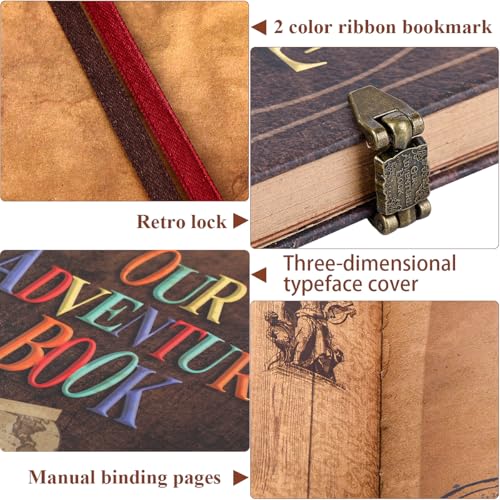 Our-Adventure-Book-Scrapbook-Photo-Album-Travel-Journal-Book-Retro-Style-Embossed-Cover-Photo-Book-Kit-For-Couples-Memory-Book-For-Anniversary-WeddingValentines-Day-Gifts-Travel-Diary