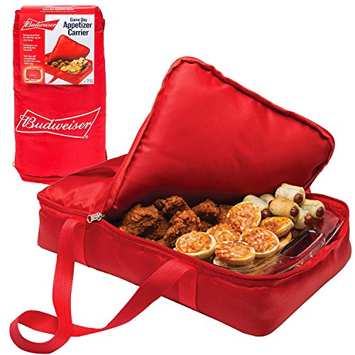 Budweiser Insulated Casserole Carrier- Game Day Tailgating Appetizer Carrier - (11" x 17")