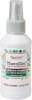 Health TheraZinc Oral Spray, Zinc Immune Support For Adults and Kids, Provides Throat Relief in a Soothing Liquid Zinc Spray, 4 Oz.