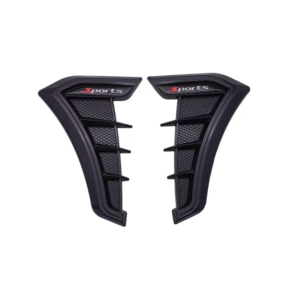 Tryagat 2 Pcs Car Side Fender Sticker for Alfa Romeo Giulietta 159 146 157 Brera, Air Intake Vent Cover Grille Bodywork Decoration Vehicle Exterior Auto Accessories,Black