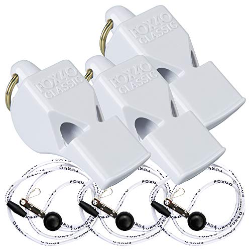 Fox 40 Classic pack de 3 sifflets blancs pour se faire entendre sur le terrain