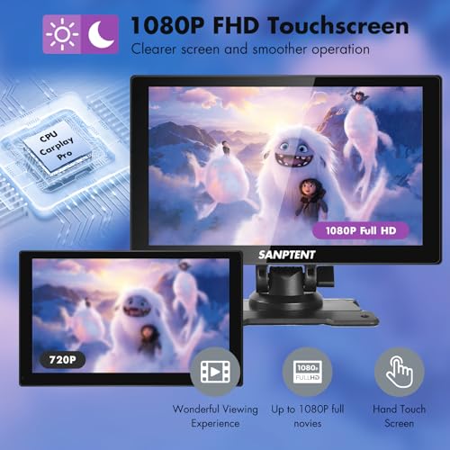 Reproductor portátil SANPTENT 9" pantalla táctil miniatura 4