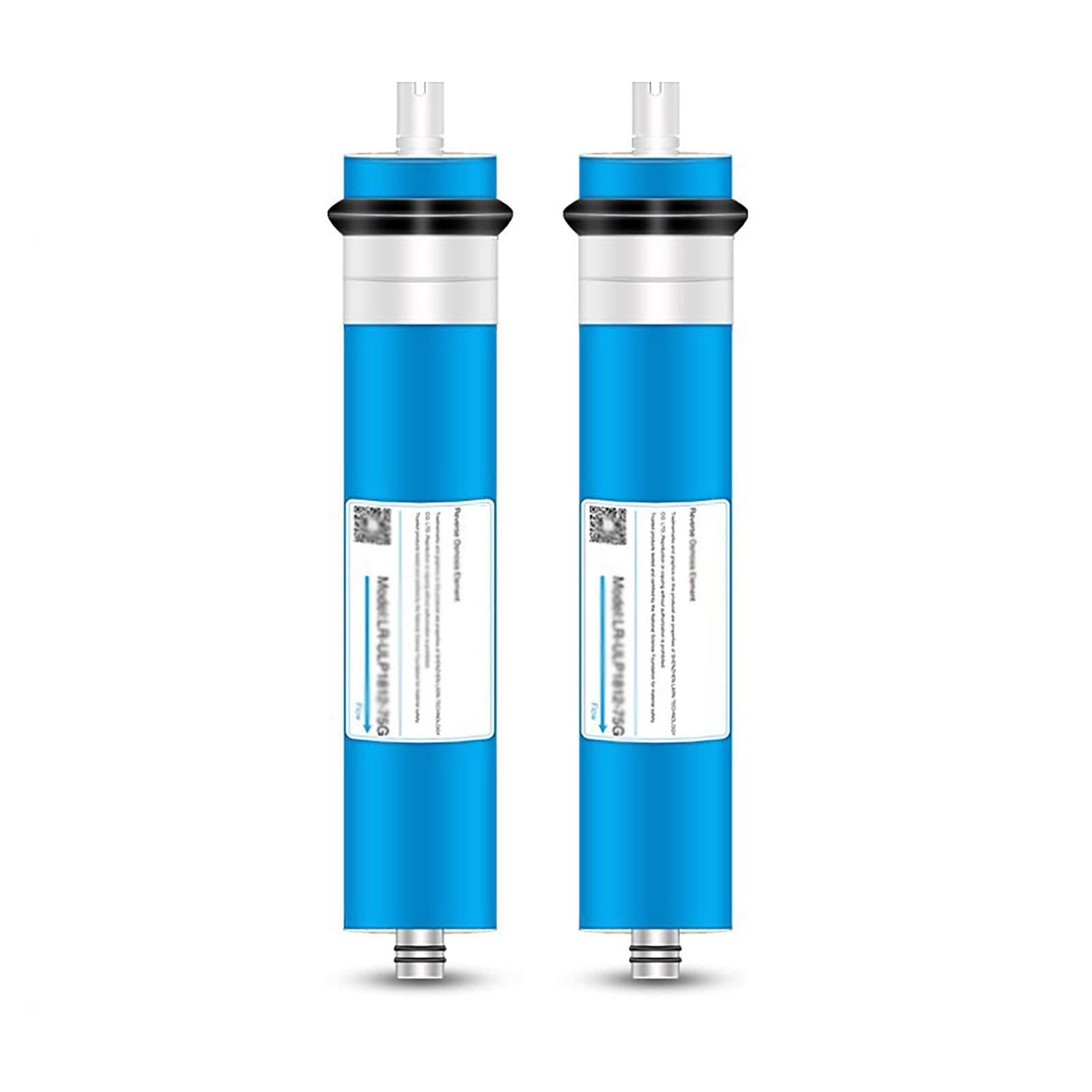 2 Szt Membrana Ro Uniwersalny Zestaw Do Wymiany Filtra Odwróconej Osmozy, Wkład Do Oczyszczania Wody Do Systemu Oczyszczania Wody Pitnej Ro Pod Zlewem,Blue,75G (1812)