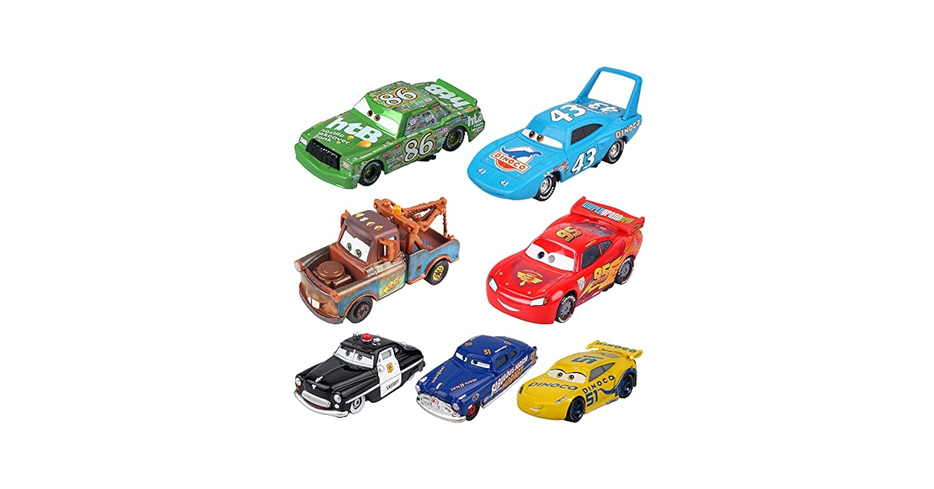 Amazon.com: Car 2 3 Toys Mater Chick Hicks The King Doc