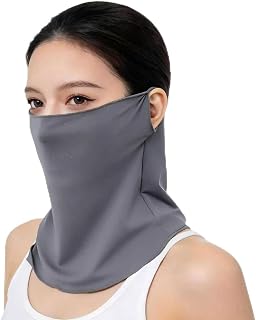 [ShinHye] フェイスカバー uvカット 冷感 夏用 ネックカバー 耳掛け 息苦しくない UPF50+ 接触-5℃冷感 吸汗速乾 日焼け防止 紫外線対策 フェイスマスク メンズ レディース スポーツ 自転車 バイク 釣り ゴルフ ランニング