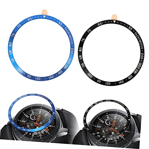 Angoily 2pcs Bezel Protector Accesorios De Smartwatch Camera Clip Mount Watch Accessories Watch Accessory Watch Supply Racing Protective Circle Stainless Steel