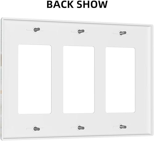 Vista 952 de Cubiertas decorativas de salida de estrella de mar playera, tablero de madera azul de concha de mar de 1 banda, decoración individual GFCI, placa