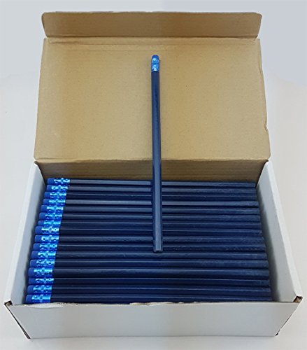 ezpencils 144 lápices azul oscuro con borrador 2HB miniatura 1