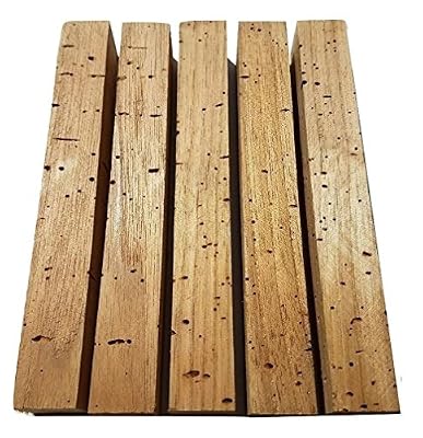 Wormy Butternut Pen Blanks - 3/4" x 3/4" x 6" (5 Pcs)