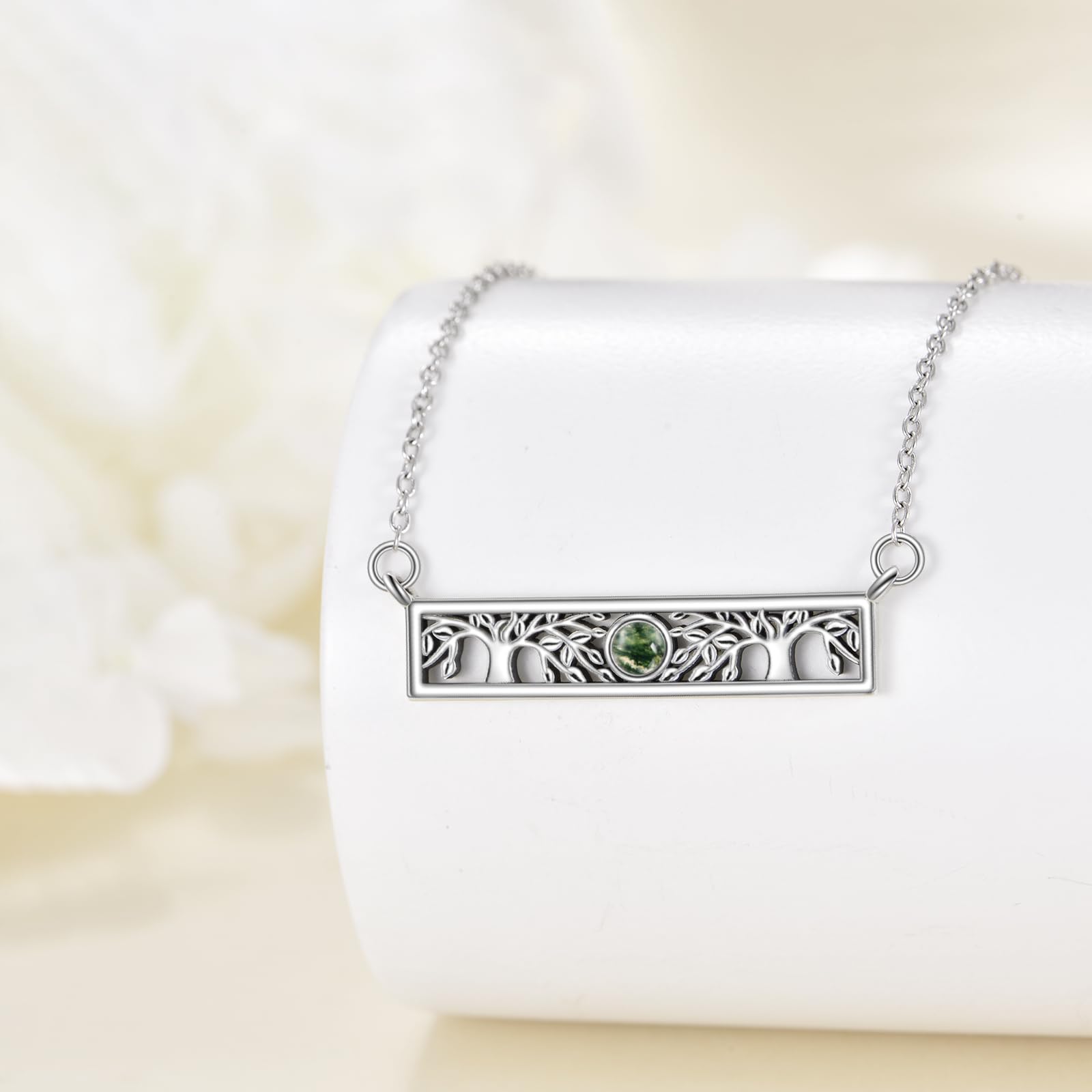 POPLYKE Collar de flor de girasol para mujer, joyería de plata de ley, regalos para mujeres mamá mujer