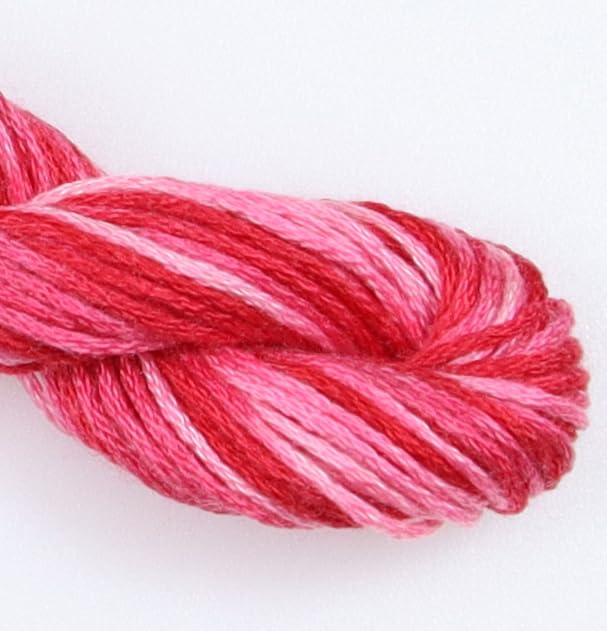 Image of KCS Big skeins of 25 Meters Size 25 Color Variegated Cross Stitch Stranded Threads,6 skeins,107