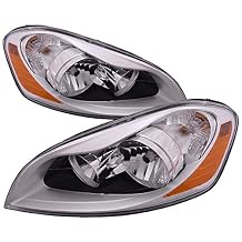 HEADLIGHTSDEPOT Chrome Housing Halogen Headlights Compatible with Volvo XC60 2010-2013 Includes Left Driver and Right Passenger Side Headlamps