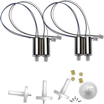 Drone Parts E88 Drone Teng1 Parts Fit Double Drone E525 LS-E525 RC Quadcopter Arm Motor Propeller Blade Gear Accessories E88 Pro Replacement Parts Color Plug 4motor 8mm 7t