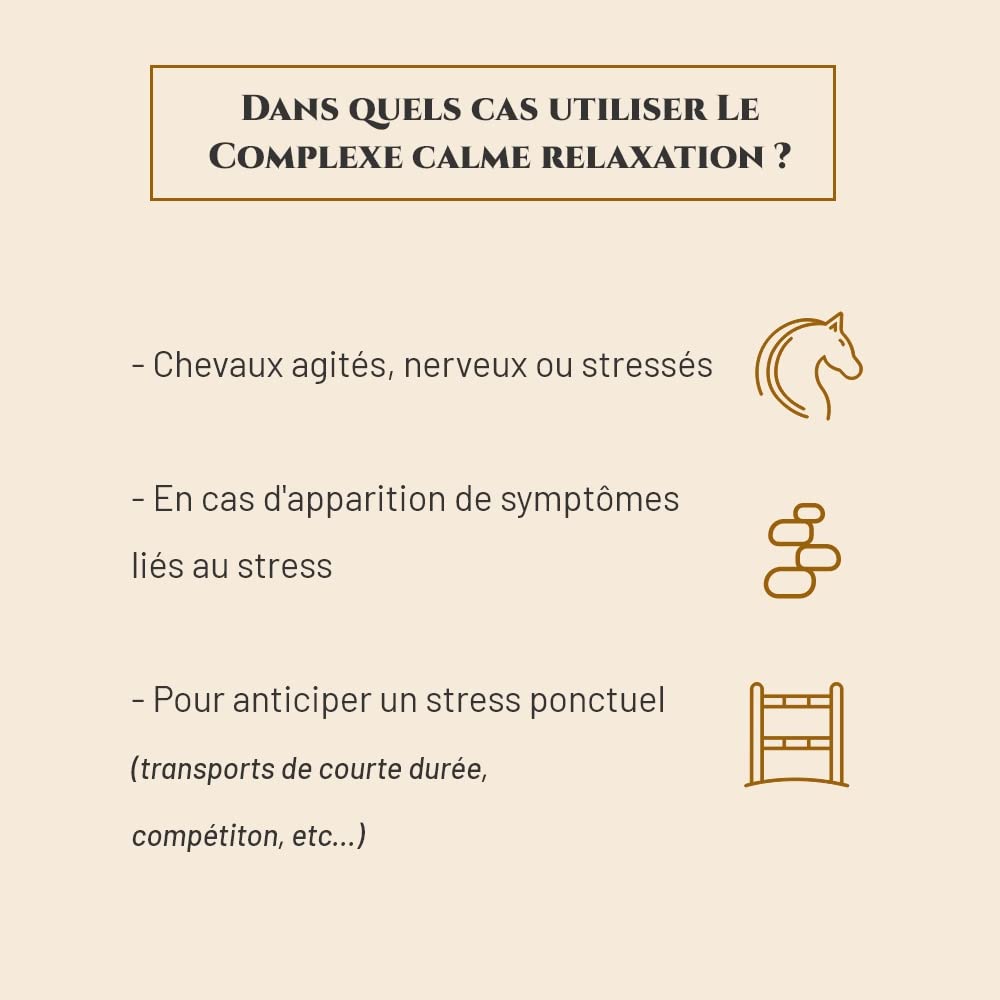 COMPLEXE RELAXATION - Complément nutritionnel Cheval - Seau 1 kg - 4 plantes apaisantes - Verveine, Camomille, Mélisse, Aubépine - Anti-stress - Diminue l'agitation - Marque Française