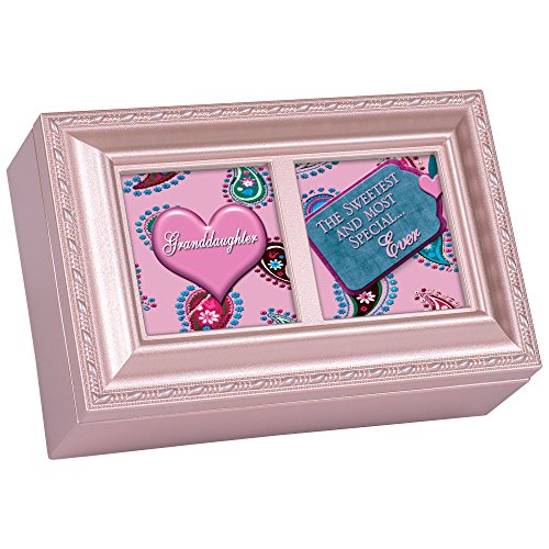 Cottage Garden Granddaughter The Sweetest Matte Pink Jewelry Music Box Plays Light Up My Life #TOP20