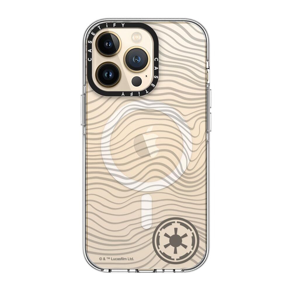 CASETiFY Funda para iPhone 13 Pro, transparente de impacto compatible con MagSafe | Mandalorian CoLab | No amarillea | 2 m 3 x protección contra caídas de grado militar | Beskar Ingot Case | Transparente