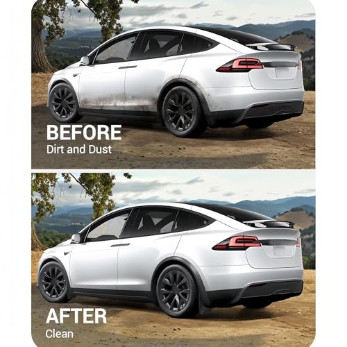 Guardabarros para coche Tesla Model X Plaid 2025 protectores de neumáticos 7