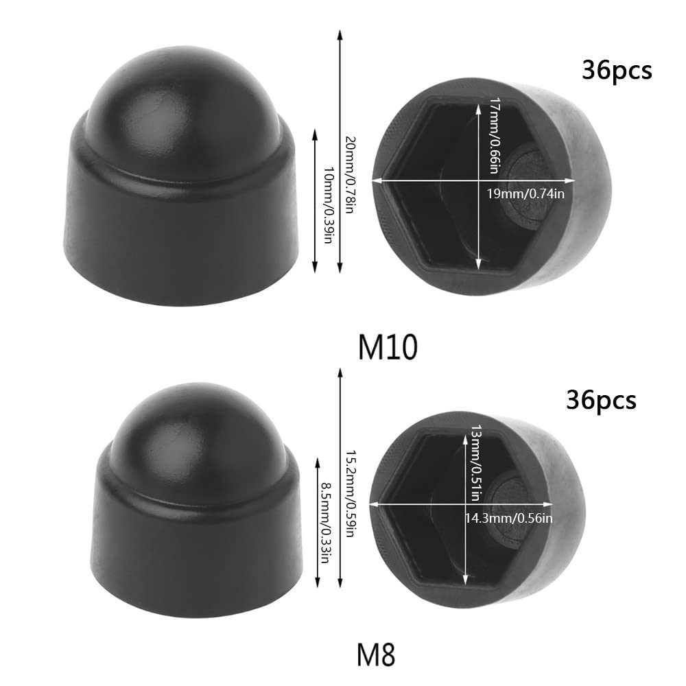 50 Copridadi Esagonali In Plastica - Protezione Per Bulloni M16 (24 Mm) - Foto 12