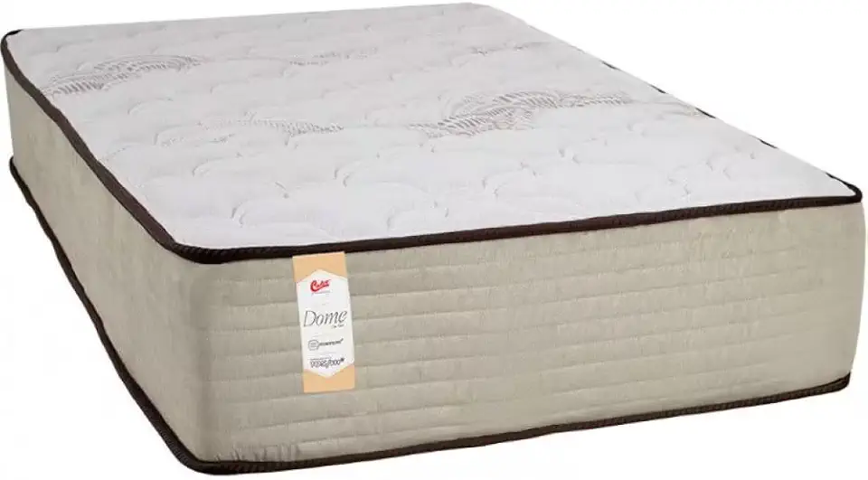 Castor Dome One Colchão de Solteiro com Molas Tecnopedic, Bege, 27x88x188cm, Suporta até 110kg, Conforto Macio, Revestimento em Malha