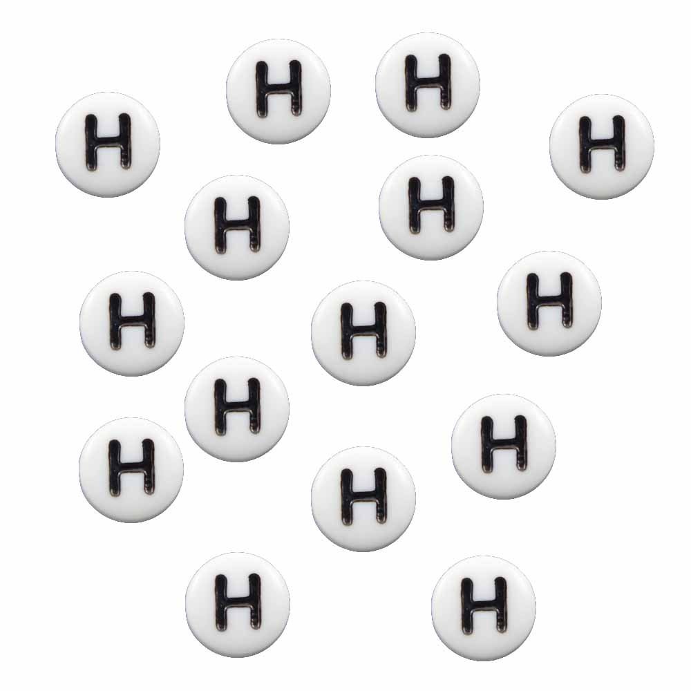 Amazon.com: Rockin Beads Brand, 100 White Acrylic Alphabet Letter 
